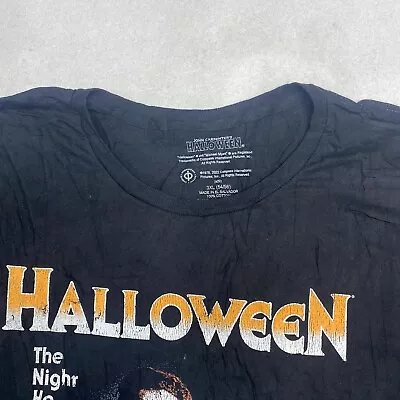 Halloween Michael Myers Graphic Movie Tee Thrifted Vintage Style Size 3XL • $17.50