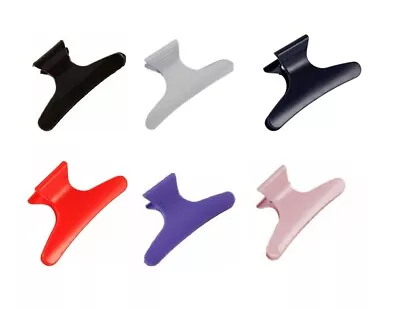 4pk Plastic Salon Hairdresser Hair Claw Clips Clamps Grips 8cm Colour Choice • £4.25