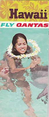 QANTAS Australia Airline 1967 Hawaii Promotion Brochure • $9.50