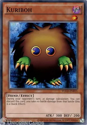 YGLD-ENB15 Kuriboh UNL Edition Mint YuGiOh Card • £0.99