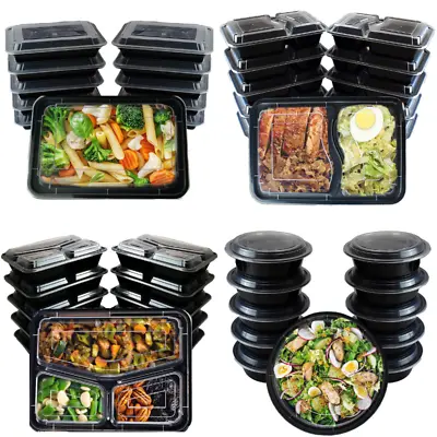 Food Containers Meal Prep Boxes Reusable Microwave Freezer Dishwasher Safe • £5.20