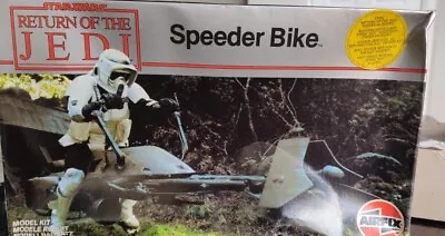 £109.99 • Buy Star Wars Return Of The Jedi 1983 Airfix Speeder Bike Model Sealed Bag & POSTER 