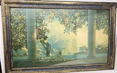 MAXFIELD PARRISH DAYBREAK ORIGINAL PRINT  THE HOUSE OF NY  Approx 33 X 21 • $279.99