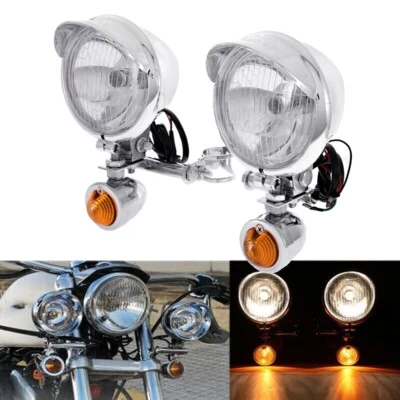 $65.99 • Buy Passing Lights Bar Fog Turn Signal Lights Kit For Yamaha V Star 650 950 1300