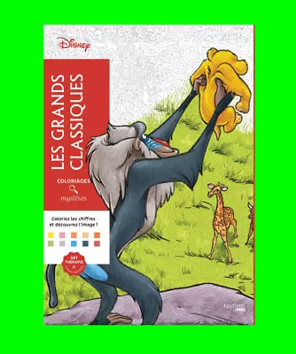 £19.99 • Buy Disney Classics Coloring By Number Meditation Anti-Stress Creative Gift (French)