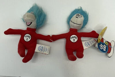 $6.39 • Buy  Cat In The Hat Applause Thing 1 And 2 Small Plush Stuffed Toy Sound Works