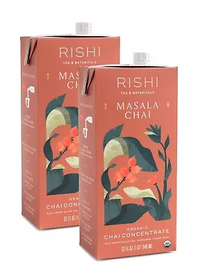 Rishi Tea Organic Concentrate Masala Chai Tea - 32 Oz (Pack Of 2) • $17.99