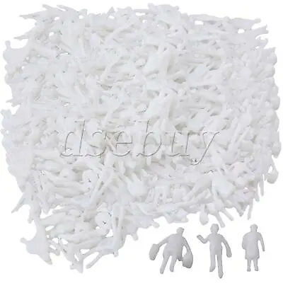 White 1 Set Of 1000 Model Train People Figure Passengers 1:200 Scale • $20.66