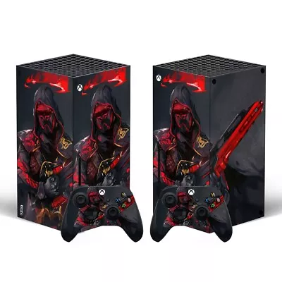 Xbox Series X Skin Red Gun Gaming Sticker Decal Vinyl Wrap For Console • $17.49