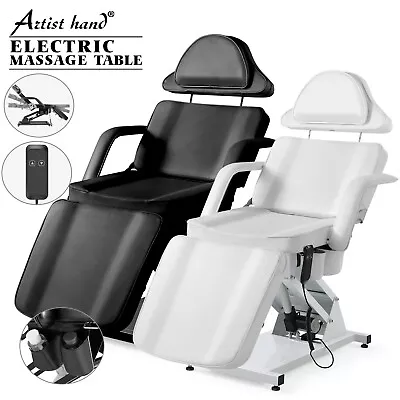 Black/White Electric Lift Massage Table Recline Facial Bed TattooBeauty SalonSpa • $459.90