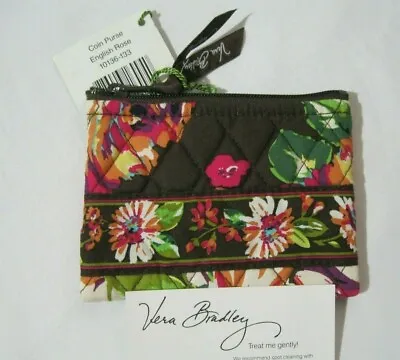 Vera Bradley ENGLISH ROSE Coin COSMETIC LIPSTICK Case PURSE 4 TOTE Backpack  NWT • $29.95