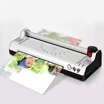 $45.99 • Buy Laminator Machine Set Documents A4 Paper Photo ID Card Foils Laminating  220V