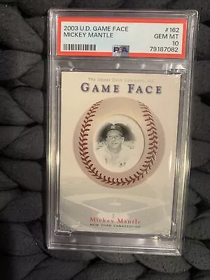 2003 Upper Deck Game Face #162 Mickey Mantle PSA 10 Pop 1 Graded Slab NY Yankees • $599.99