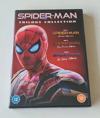 Spider-Man Trilogy Collection DVD Marvel Homecoming Far From Home No Way Home • £10.95