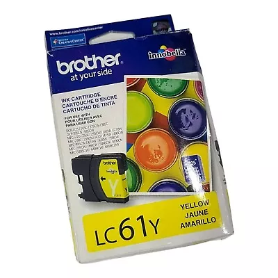 Brother LC61Y Yellow Ink Cartridge Innobella Genuine Original - NEW • $14.62