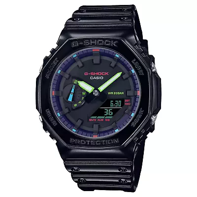 Casio G-Shock Quartz Rainbow Dial 45.5 Mm Men's Watch GA2100RGB-1A • $79.99