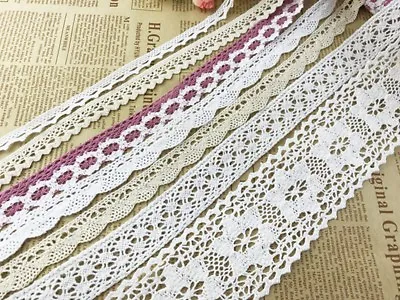 6Yards Delicate Vintage Cotton Crochet Lace Trim DIY/sewing/craft /Wedding Lace • $2.49