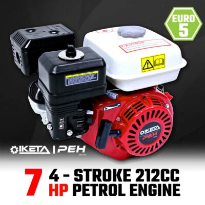 $199 • Buy 7HP OHV Petrol Engine Stationary Motor Horizontal Shaft 6.5 7.5hp Replacement