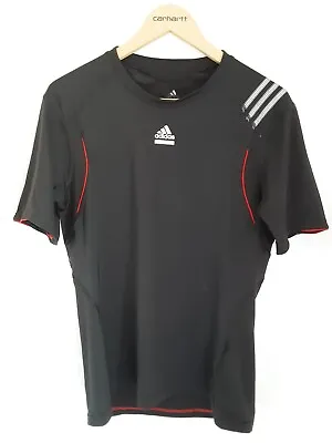 £8.50 • Buy Adidas Men's Black Short Sleeved Techfit Sports Top Size L  (a)