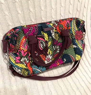 Vera Bradley Hadley Shoulder Crossbody Bag Satchel Autumn Leaves Purse • $25.47