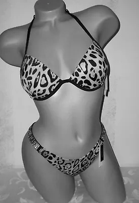 NWT Victoria Secret 34B S Malibu Fabulous Shine Brazilian Swimsuit Bikini  • $62.99