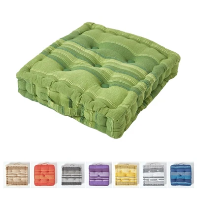 £14.99 • Buy Morocco Striped Floor Cushion Outdoor Garden Dining Booster Seat Pads Square