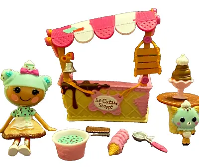 MINI LALALOOPSY Scoops Serves Ice Cream Playset Doll Pet Kitty Accessories • $14.99