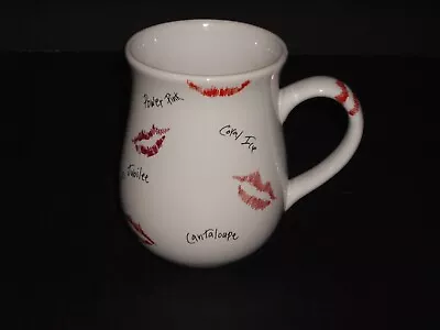 Mary Kay Kisses Shades Of Red Lipstick Kisses Lip Prints Coffee/Tea Mug Cup • $11.49