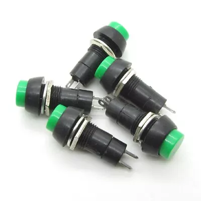 5pcs Push Button Switch Red Green Round 12mm Momentary Latching NO OFF-ON 2 Pin • $4.99