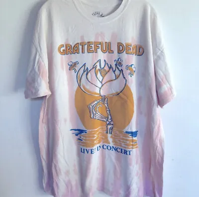 $29.99 • Buy Grateful Dead In Concert Bees Tie Dye Oversized T Shirt Dress