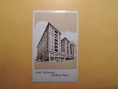 Hotel Multnomah Portland Oregon Vintage Postcard 1957 • $1.99