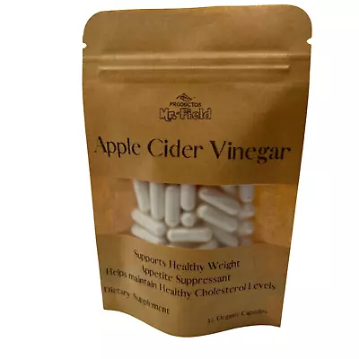 Apple Cider Vinegar 100% Organic Capsules 500 Mg Quantity 30 • $8.99