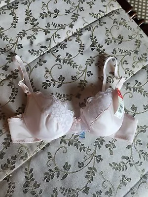 Vintage 80's Maidenform Blush Pink Chantilly Lace Bra NWT 34A Style 07387 • $49.99