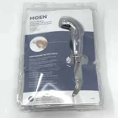 Moen 179108 Multi-Fit Side Water Faucet Sprayer Metal Plastic Kit In Chrome READ • $17.99