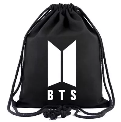 Unisex BTS 21 K Pop Black Drawstring Bag - Free Shipping • $14