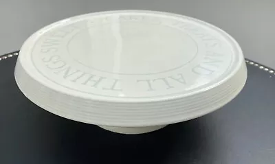 KitchenCraft Classic Collection Ceramic Cake Round Stand 29cm Plate No Glass Lid • £17.50