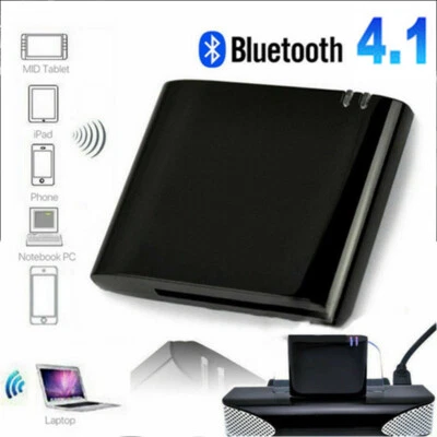 $12.09 • Buy Bluetooth 4.1 Music Audio Adapter Receiver 30 Pin Dock Speaker For IPhone AU