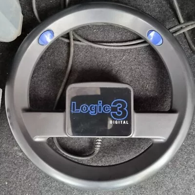 Vintage Logic 3 Digital Steering Wheel Game Controller Sega Mega Untested  • £15.99