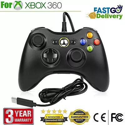 Wired Controller USB For PC Compatible With Xbox 360 / Windows 7 8 10 11 Gamepad • $17.99