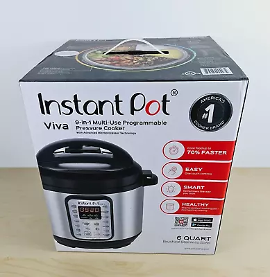 Instant Pot Viva 9-in-1 Multi-Use 6 Quart Pressure Cooker Never Used Open Box • $70.30