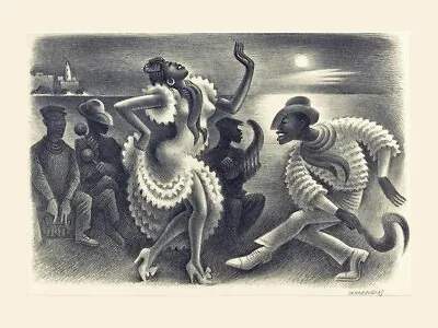 Miguel Covarrubias Rumba  Archiva 12x16 Canvas Print - READY TO MOUNT! • $26.95