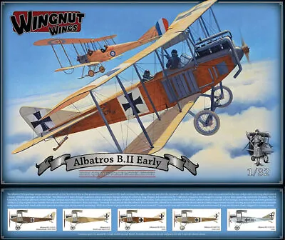 Wingnut Wings 32046 Albatros B.II Early 1/32 Scale Plastic Model Kit • $337.13