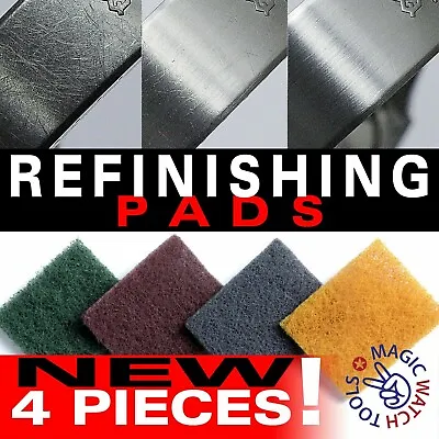 NEW! (4 X Refinishing Pad) Scratch Removal BRUSHED - GOLD/SILVER/STEEL/TITANIUM • $8.99