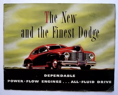Dodge Sales Brochure/Catalog 1941 Sedans Coupes Convertibles ... • $19.99