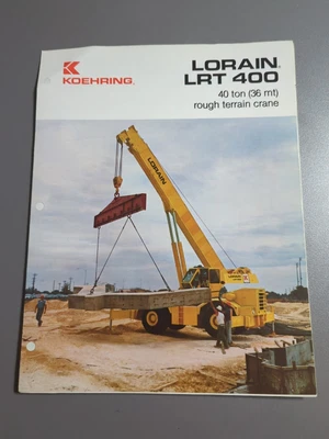 $13.50 • Buy Vintage Koehring Crane Brochure Lorain LRT 400