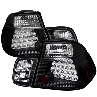 Spyder BMW E46 3-Series 99-01 4Dr LED Tail Lights Black ALT-YD-BE4699-4D-LED-BK • $279.62