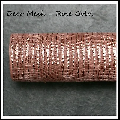 Deco Mesh Rolls 50cm X 9yd Roll - 60 Colours Available - UK Seller - Polynet • £10.50