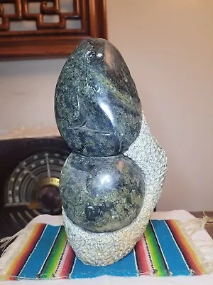 Abstract Sculpture Art Verdite African Carved Stone  • $180