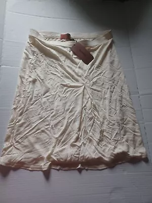 Missoni Vintage Stretchy Cream A Line Pencil Skirt Italian Size 44 • $115