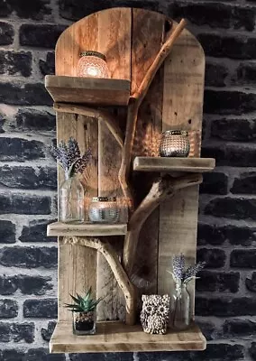 £100 • Buy Driftwood Shelf /Pallet Wood Shelf/ Unique Shelf/ Driftwood Art